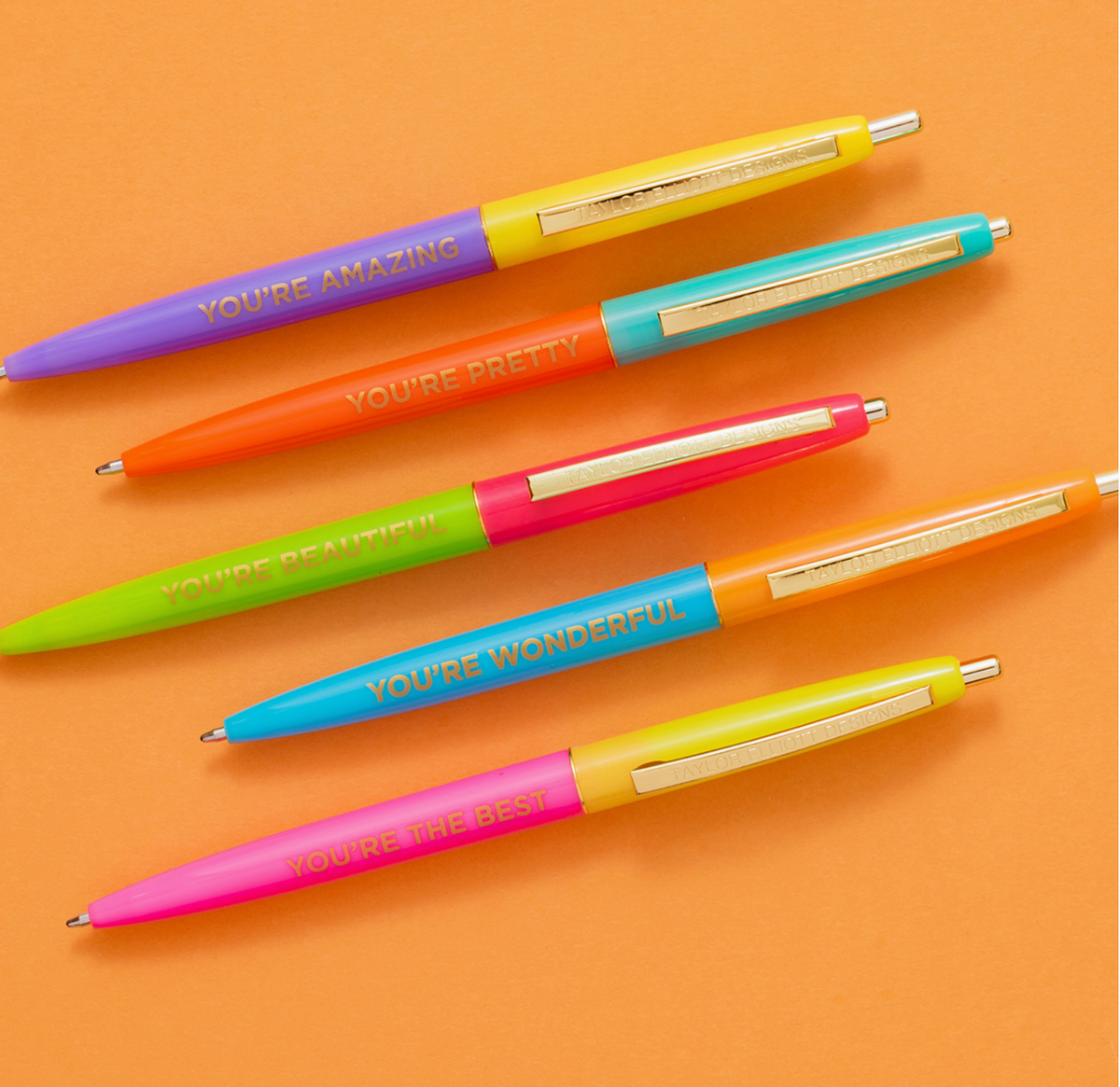 Pen Set - Compliments / Affirmations - 5 Piece Set